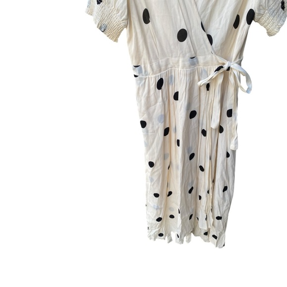 Anthropologie Maeve Breanna Polka Dot Wrap Dress I Size: 10 - Picture 5 of 12